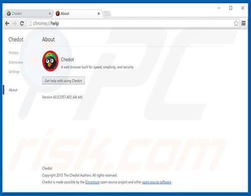 Скриншот программы Chedot Browser 2016